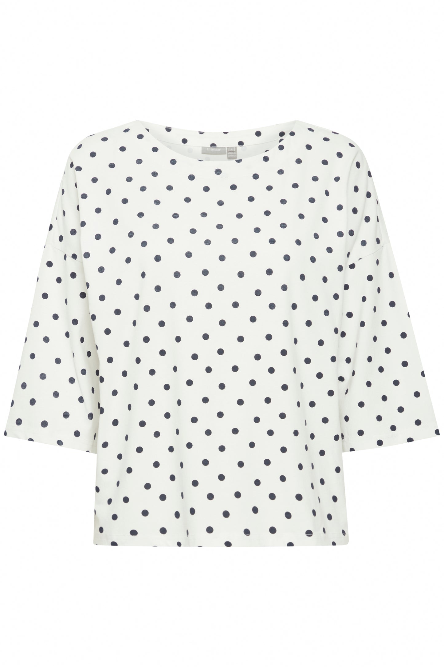 Fransa Siva Polkadot Top
