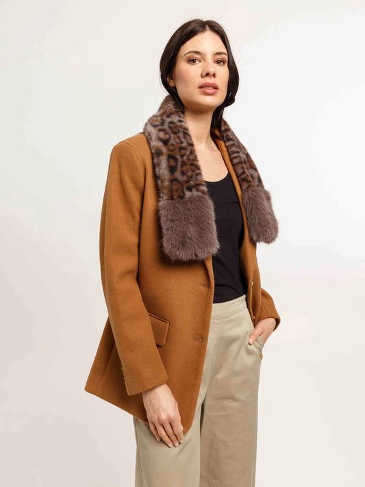 Loevenich Snow Leopard Fluffy Scarf