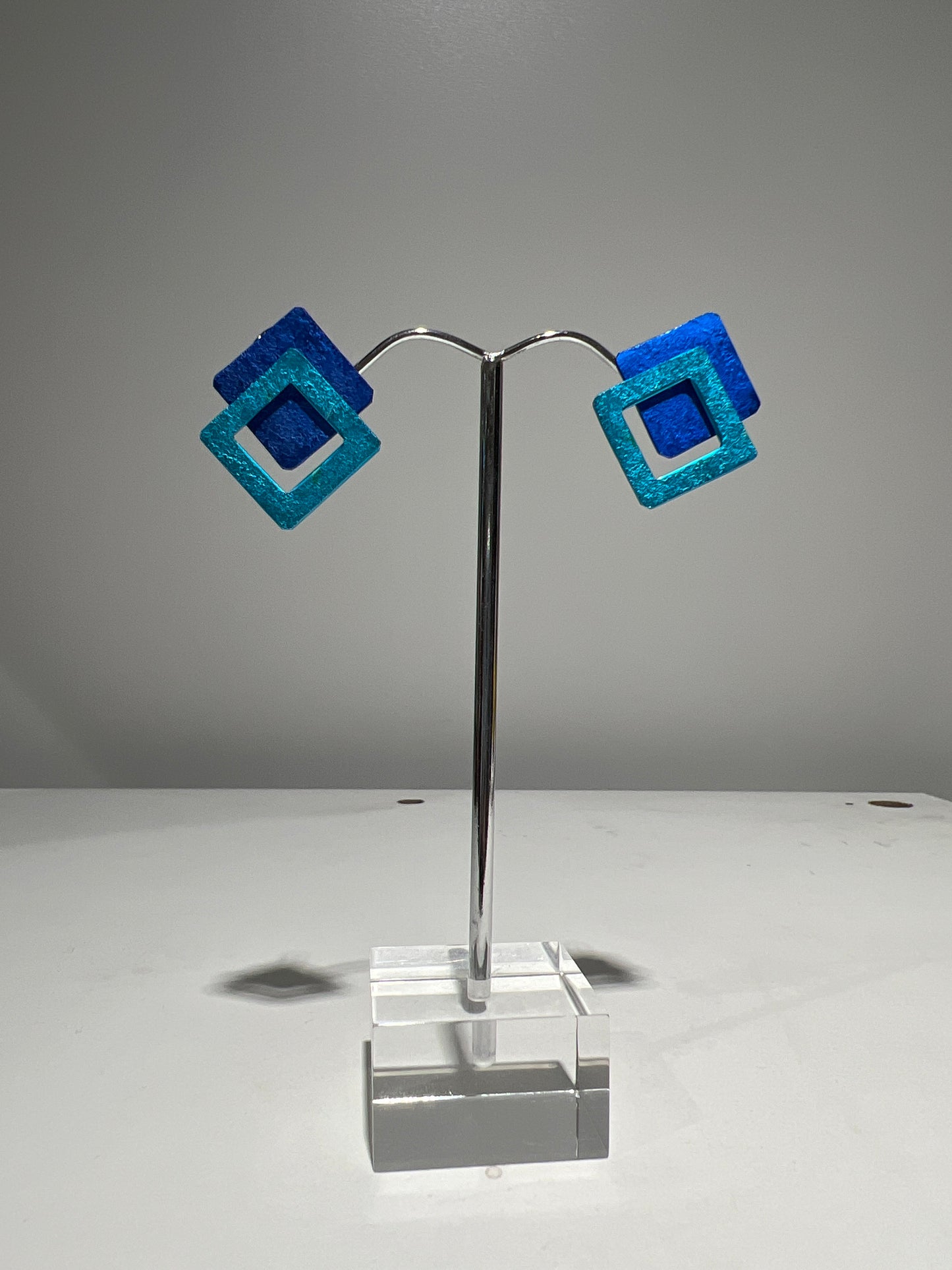Oana Millet Short Double Square Earrings