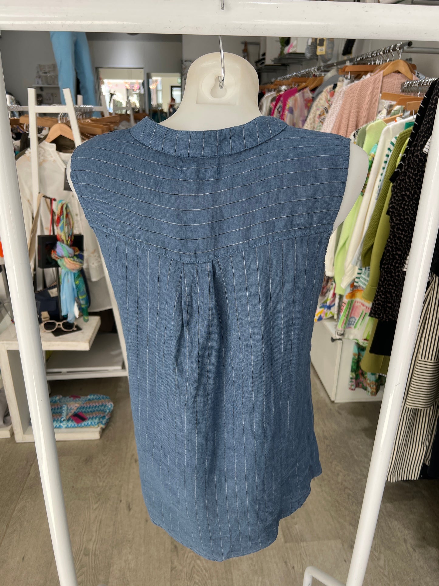 Deck by Decollage Stripe Linen Top