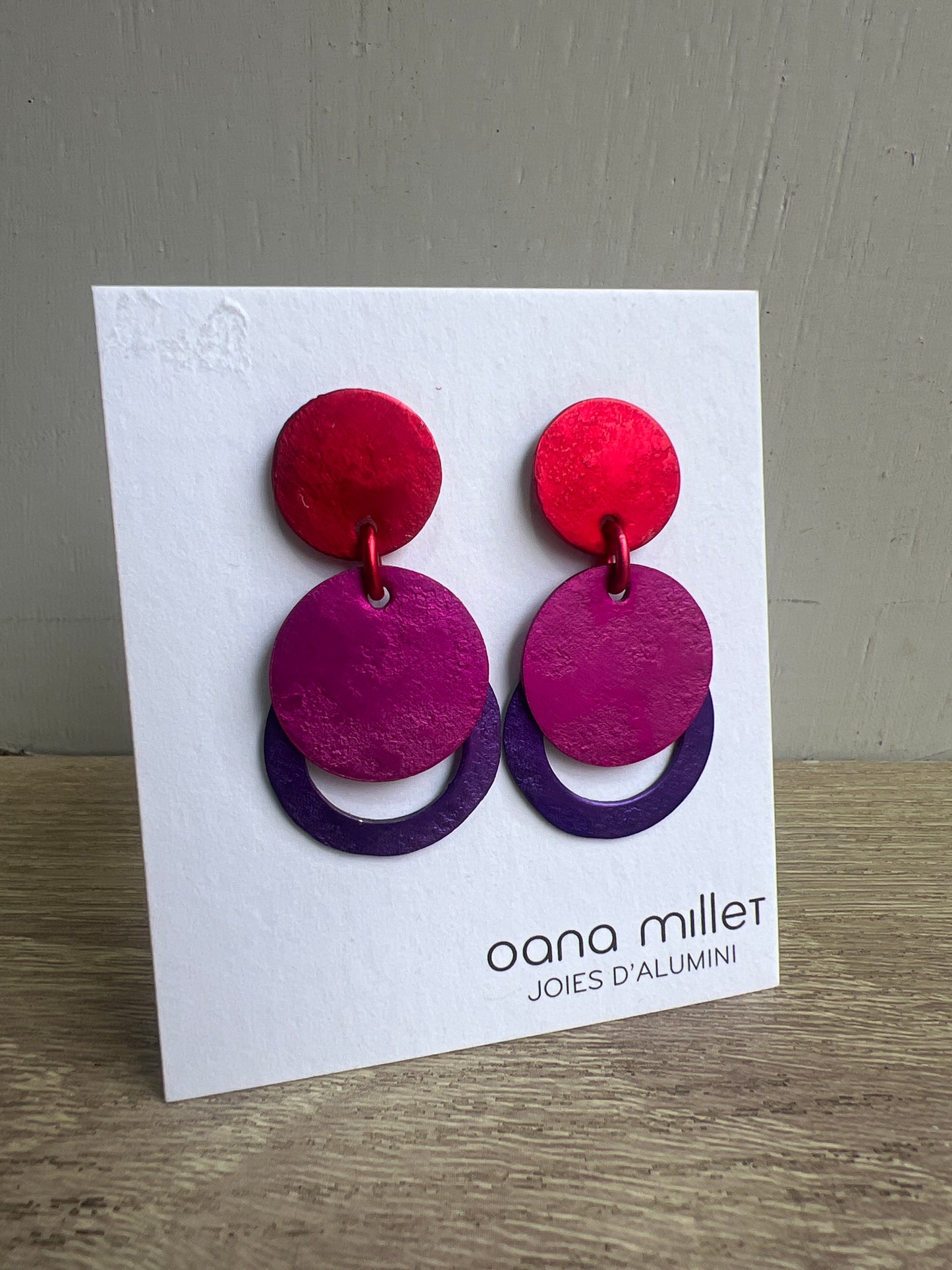 Oana Millet Drop Circle Earrings