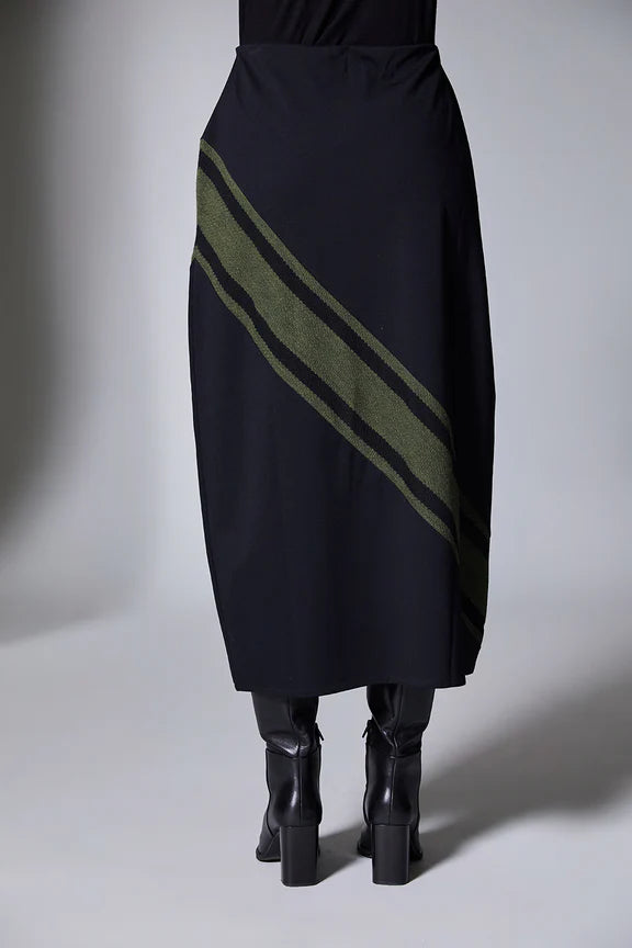 Peruzzi V Stripe Skirt