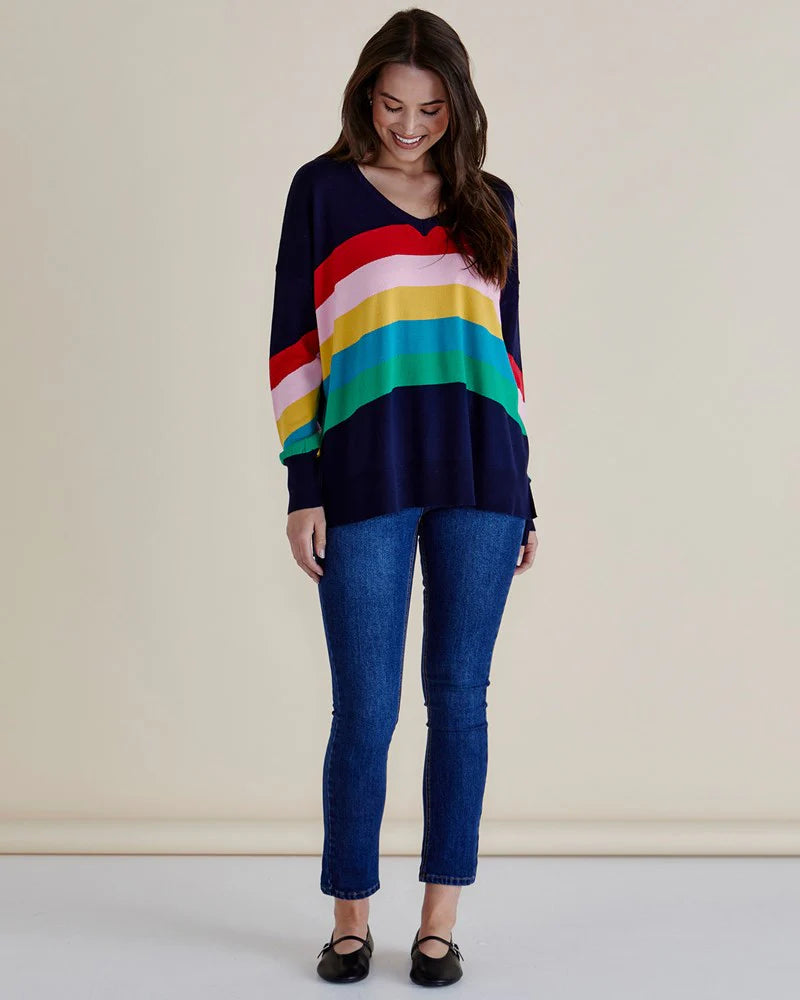 Betty Basics Mimi Rainbow Sweater