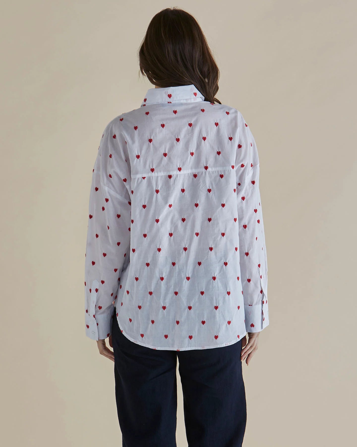 Betty Basics White Heart Shirt