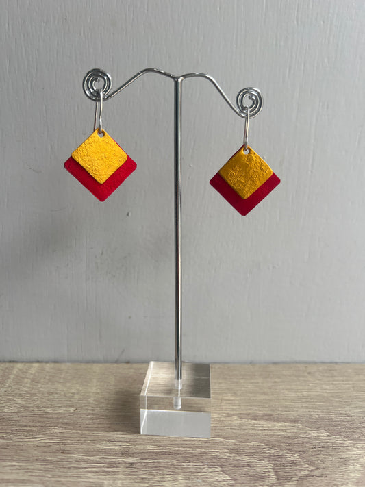 Oana Millet Double Square Earrings