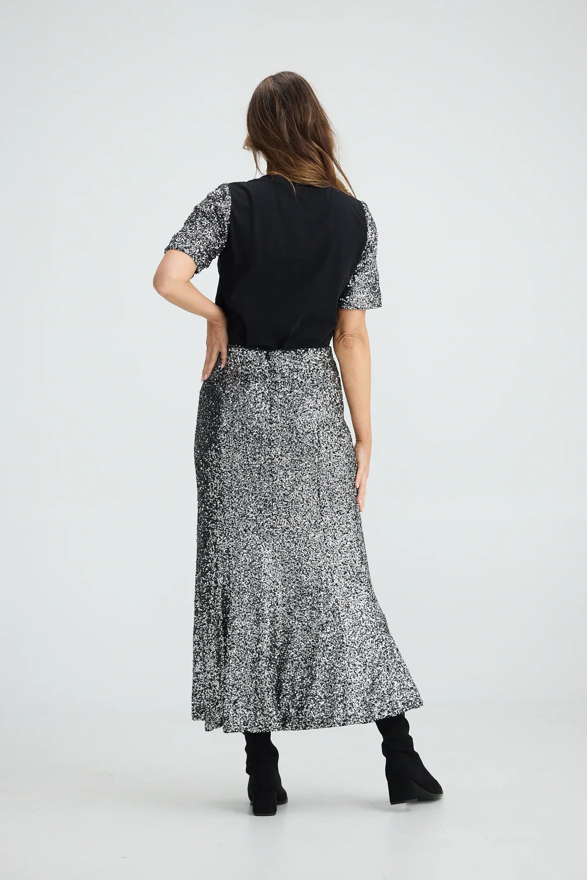 Brave + True Ritz Silver Skirt
