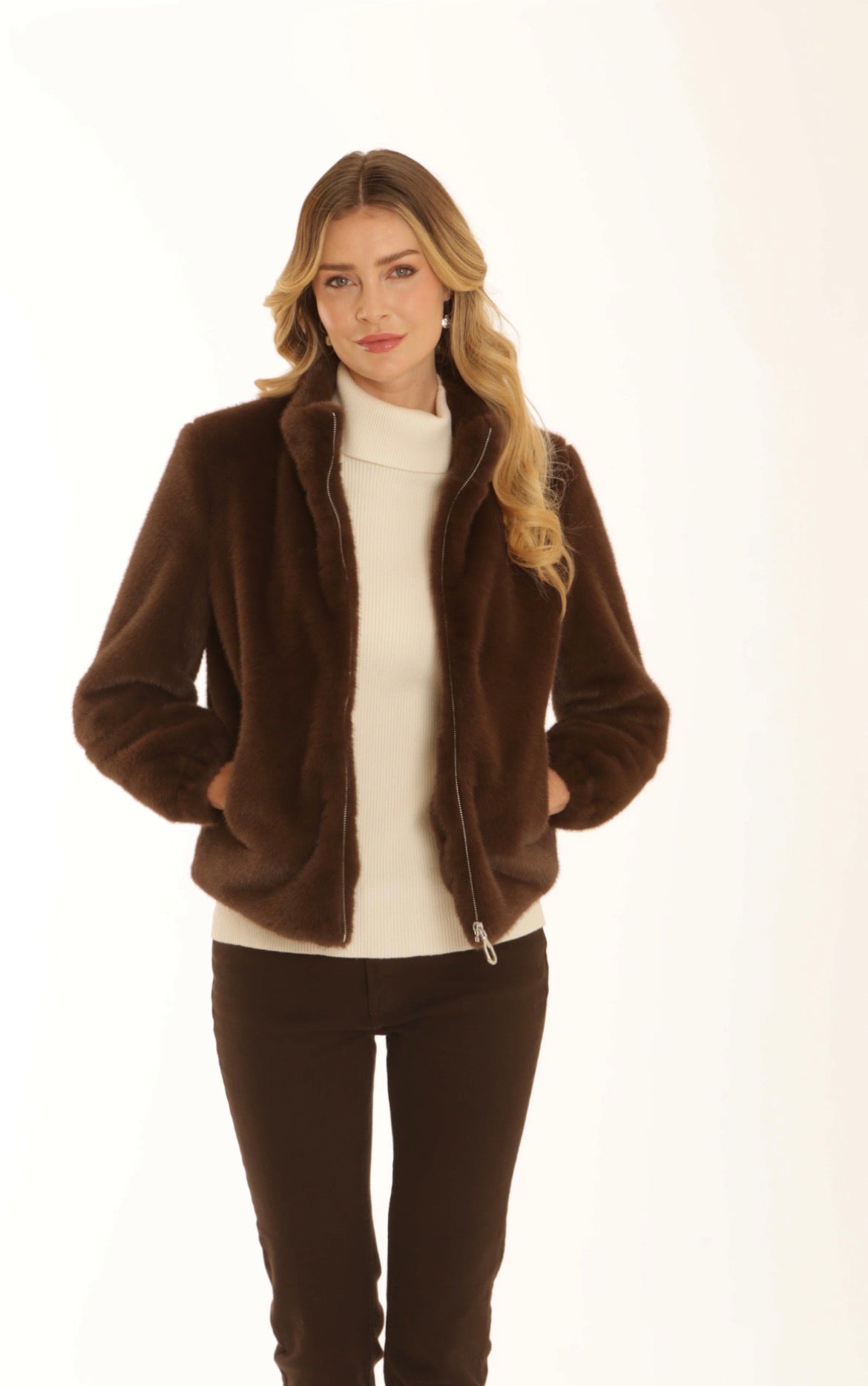 Pomodoro Faux Fur Jacket