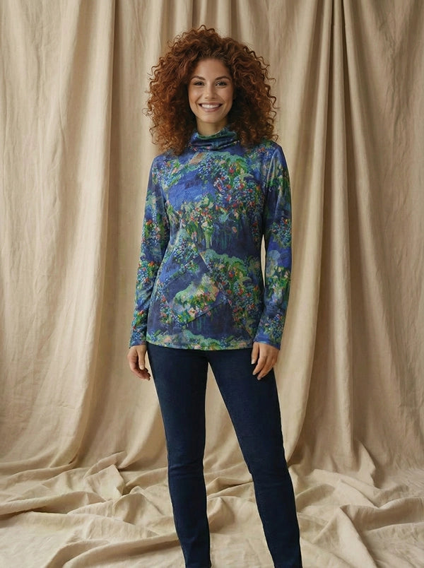 Claire Desjardins Blue Painting Top