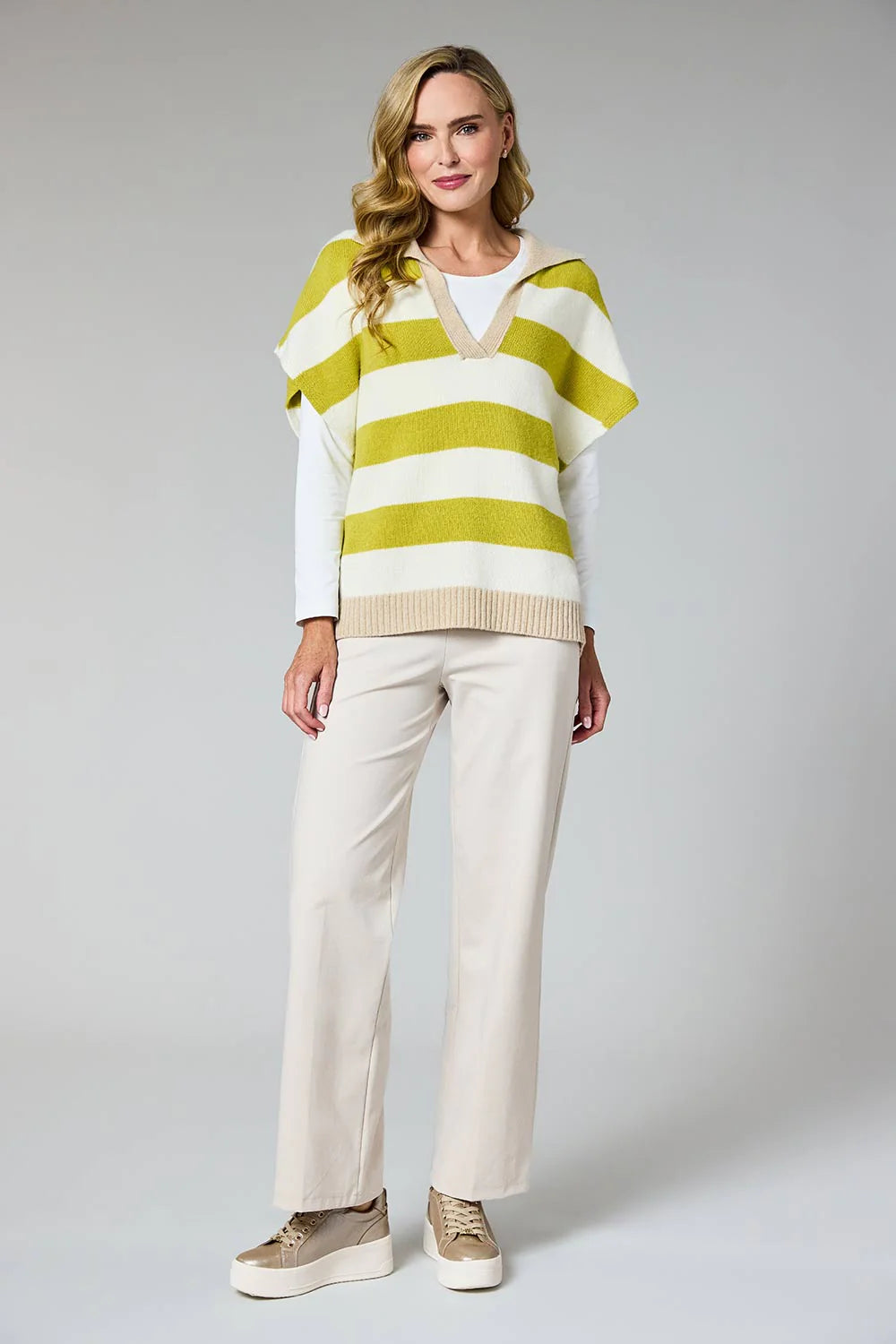 Deck by Decollage Sleeveless Stripe Knit