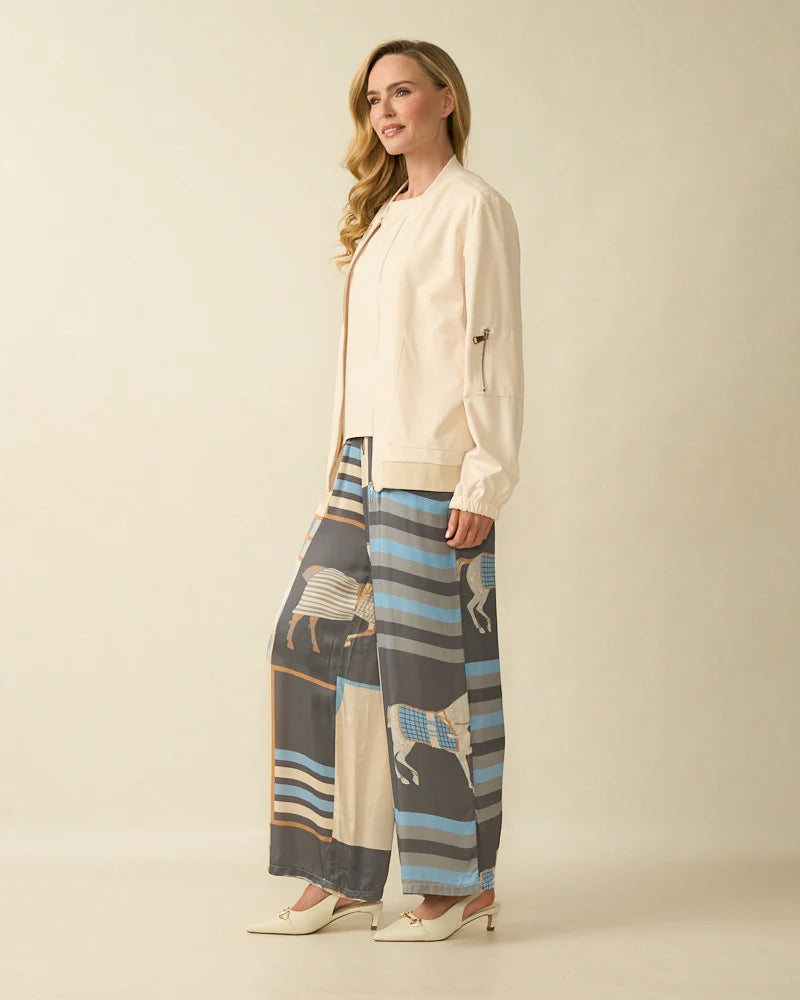 Deck by Decollage O/S Horse Print Trousers