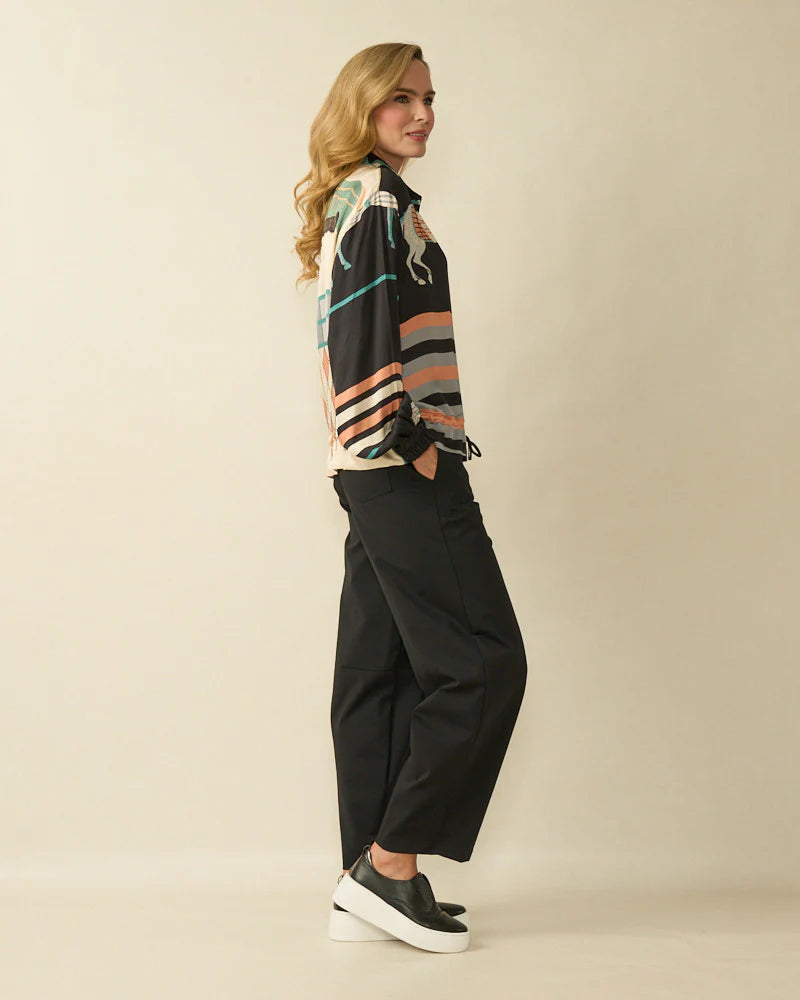 Deck by Decollage O/S Horse Print Bomber Jacket