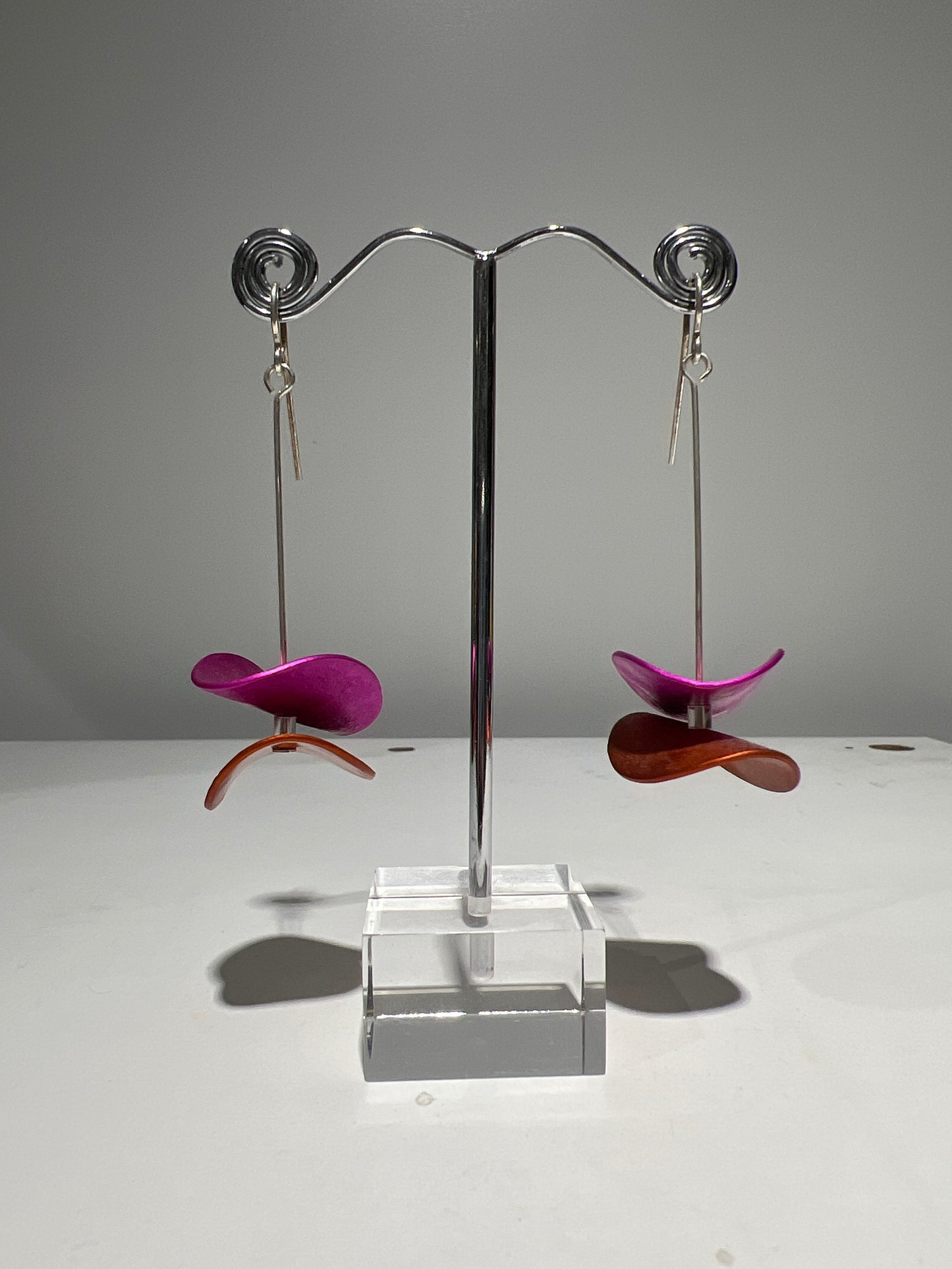 Oana Millet Long Hanging Disc Earrings