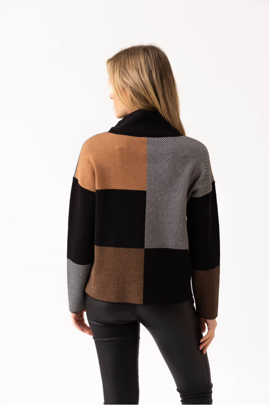 Marble Panel Sweater