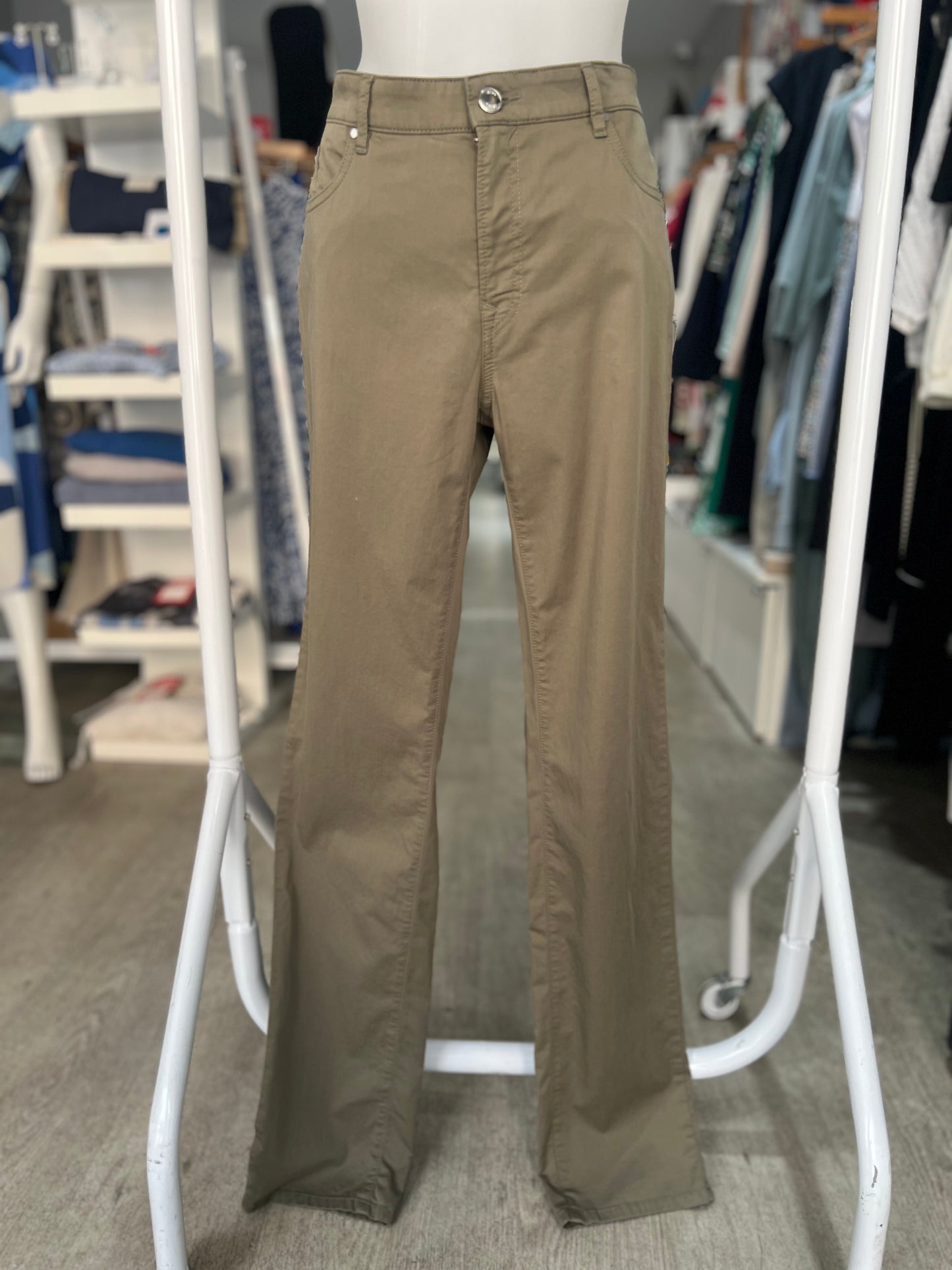 Brax Mary Light Khaki Trousers