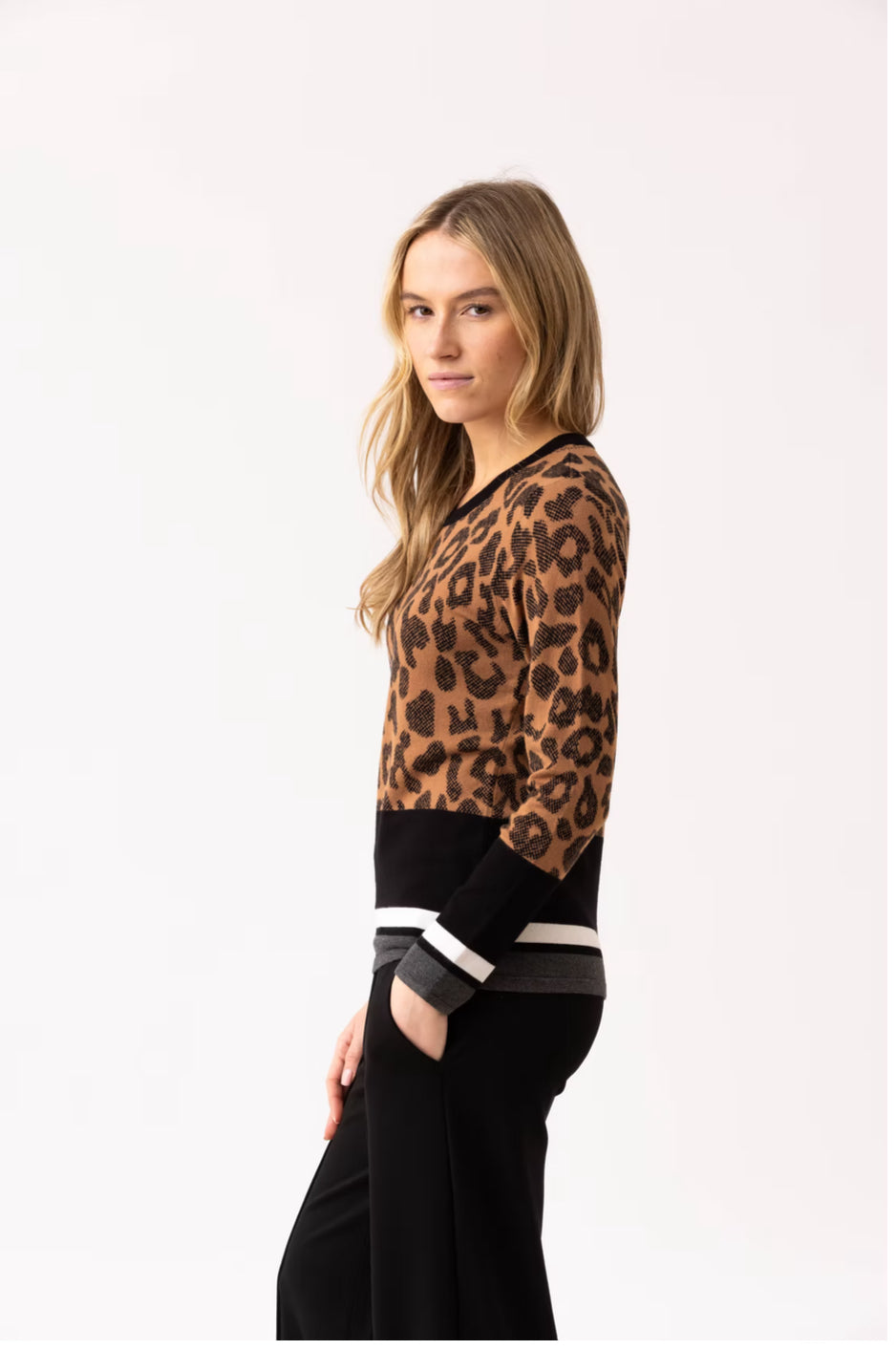 Marble Leopard Print Top