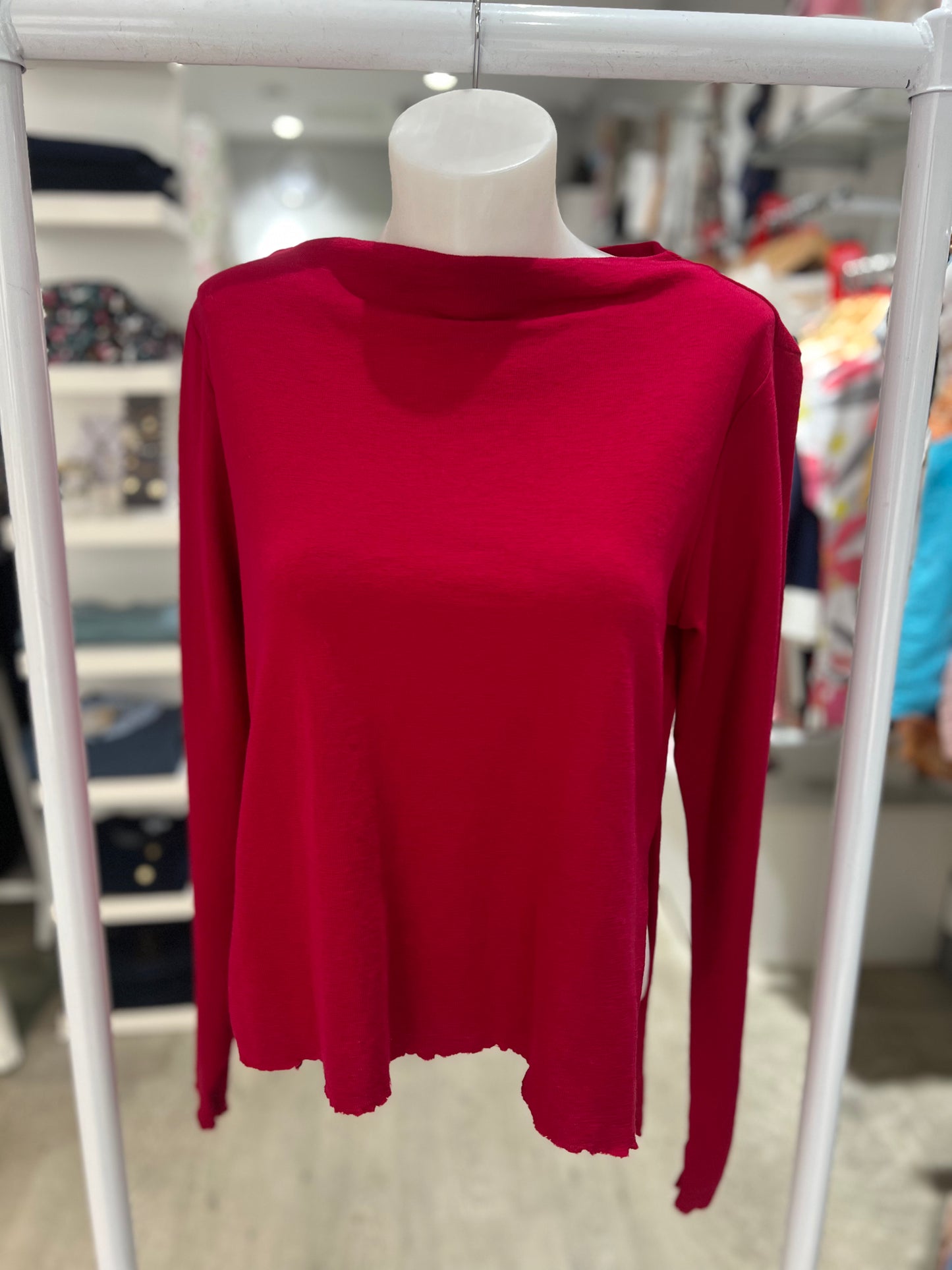 By Basics Merino High Neck Top