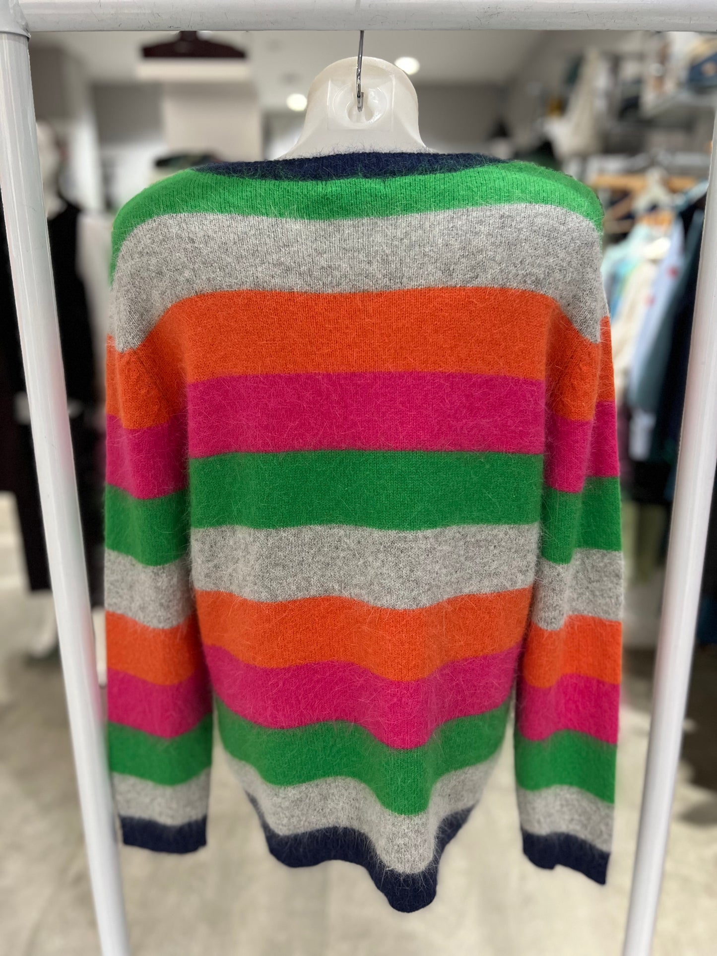 See Saw Multi Stripe Angora Sweater