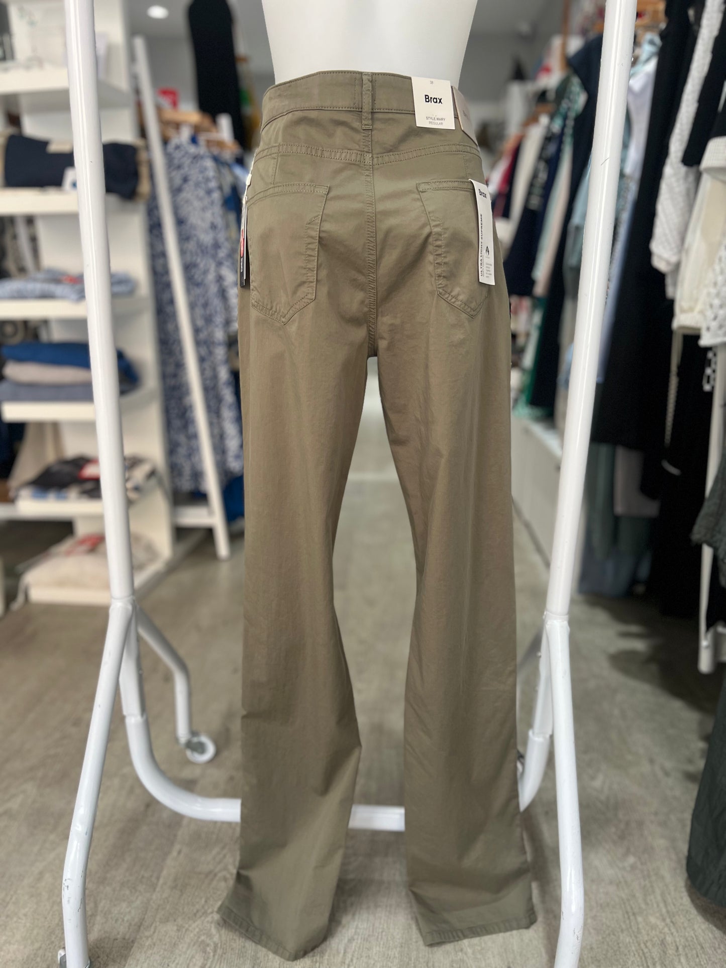 Brax Mary Light Khaki Trousers