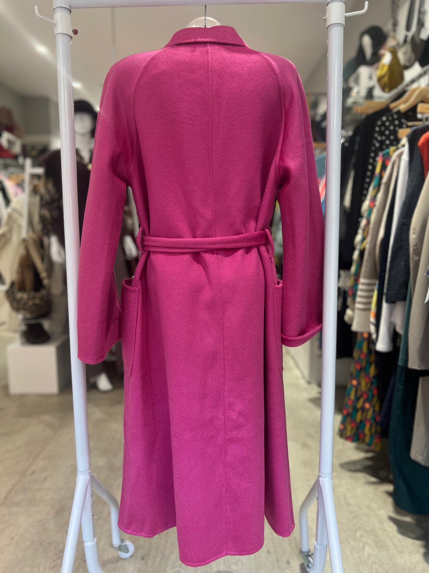Flouu Belted Wool/Cashmere Coat