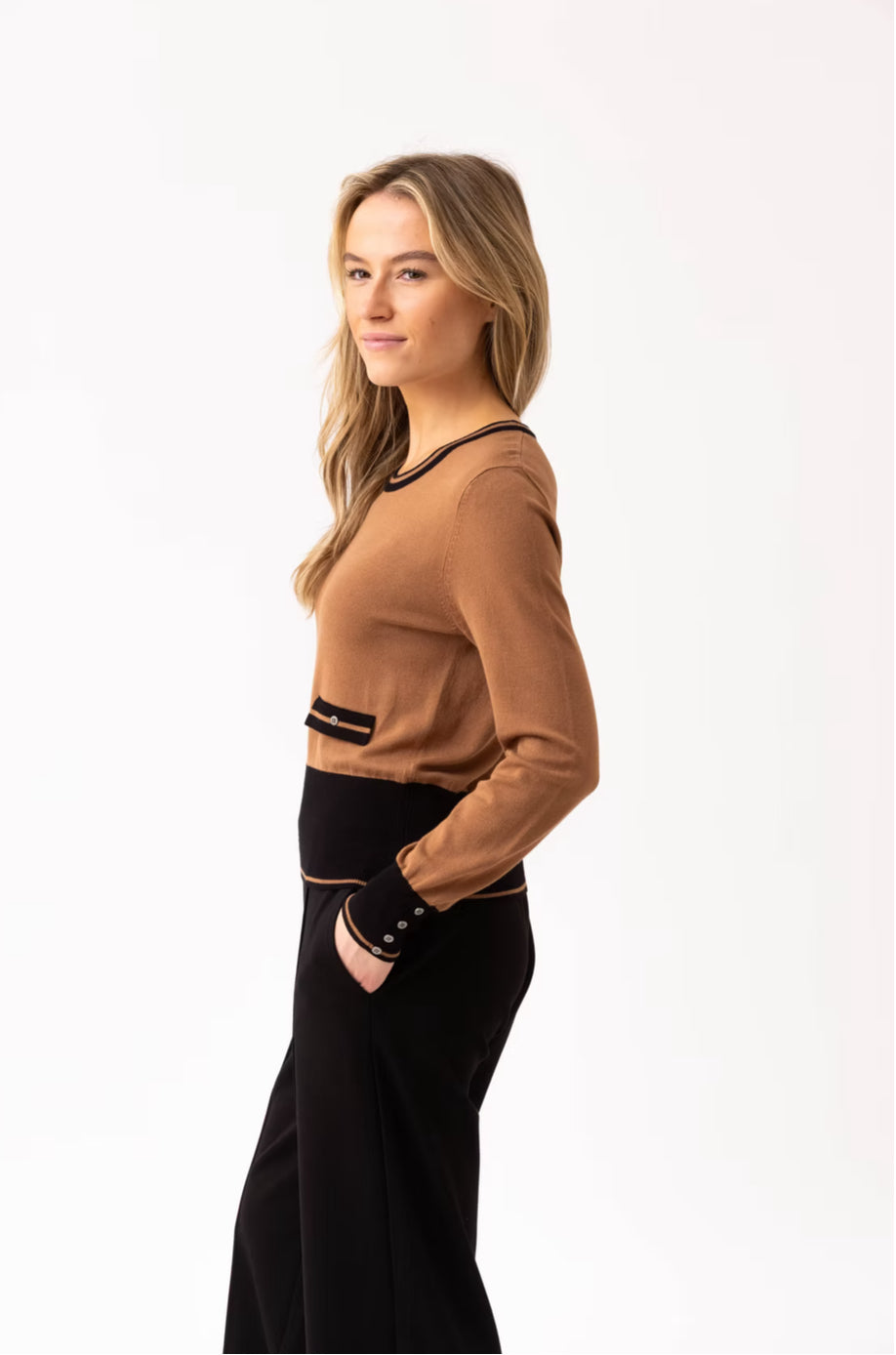 Marble Brown/Black Top
