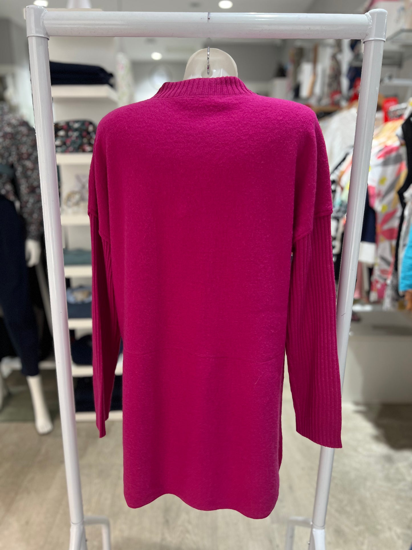 See Saw Boiled Wool Ribbed Sleeve Coat