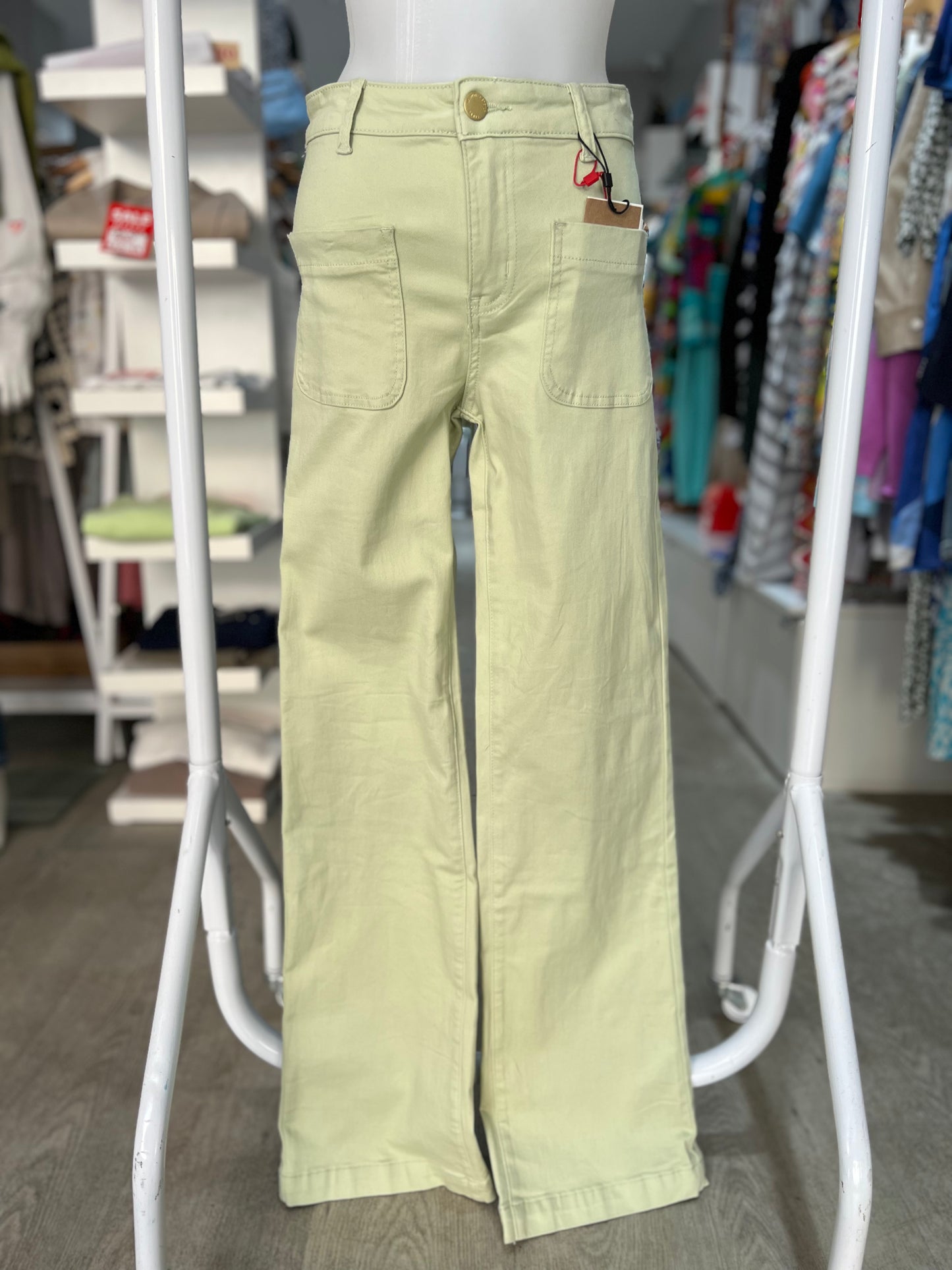 La Petite Étoile Sonny Almond Green Trousers