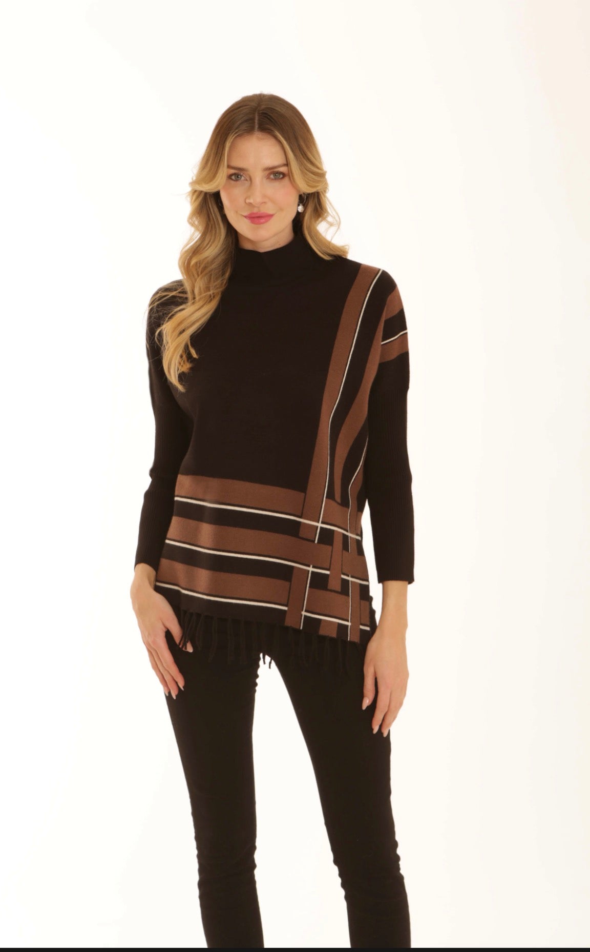 Pomodoro Lattice Fringed Jumper
