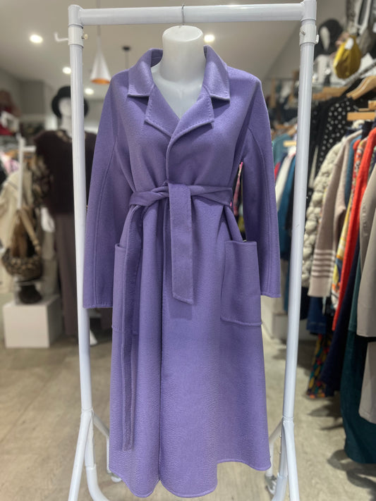 Flouu Belted Wool/Cashmere Coat