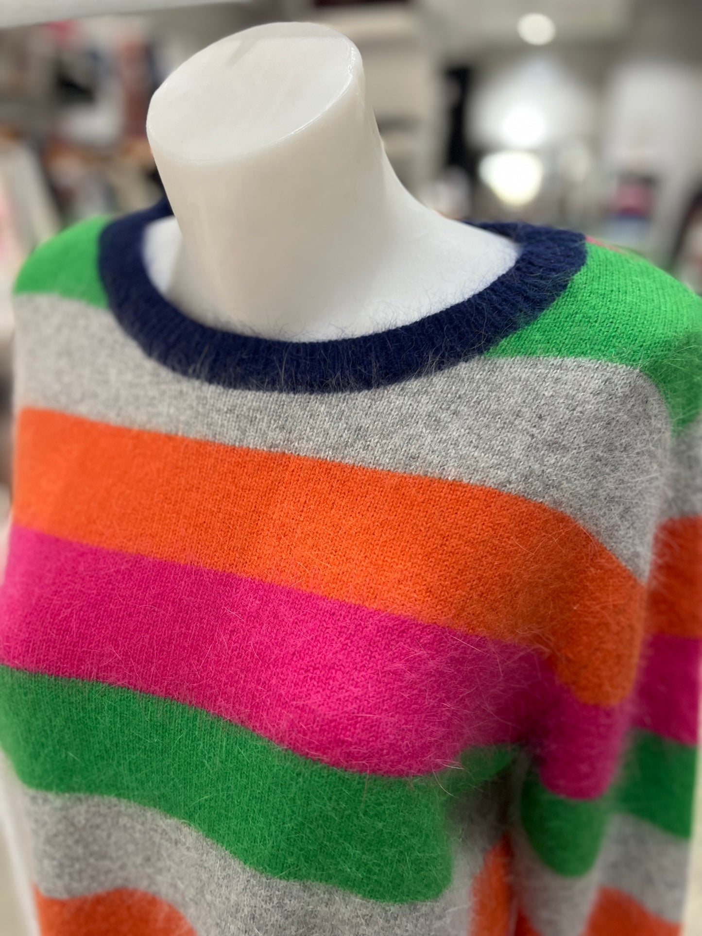 See Saw Multi Stripe Angora Sweater