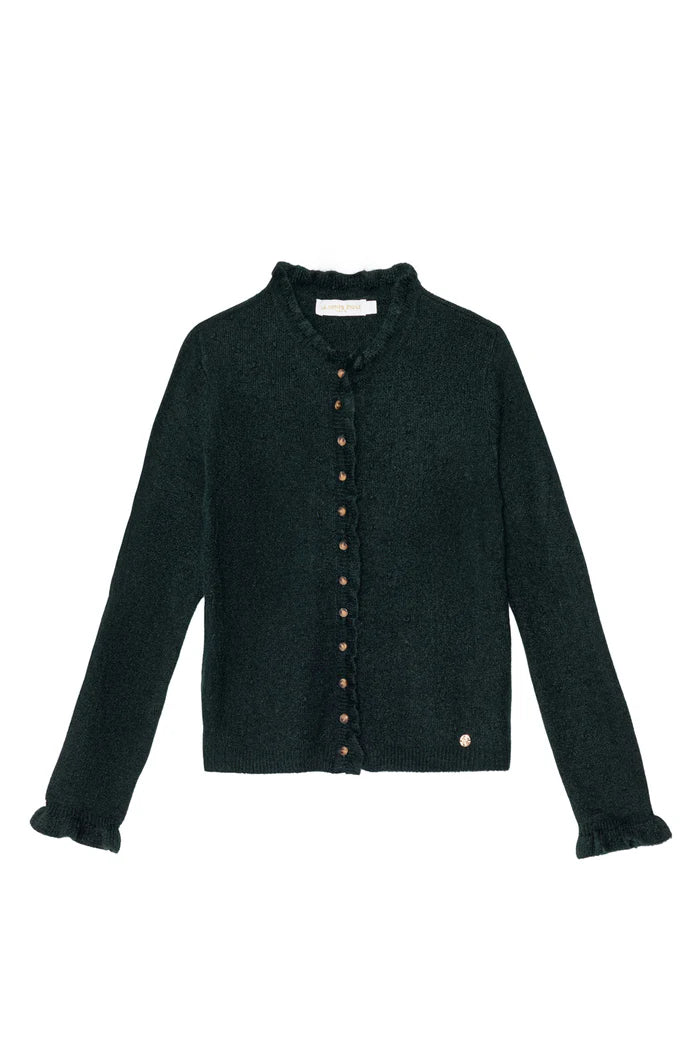 La Petite Etoile Meatrice Green Cardigan