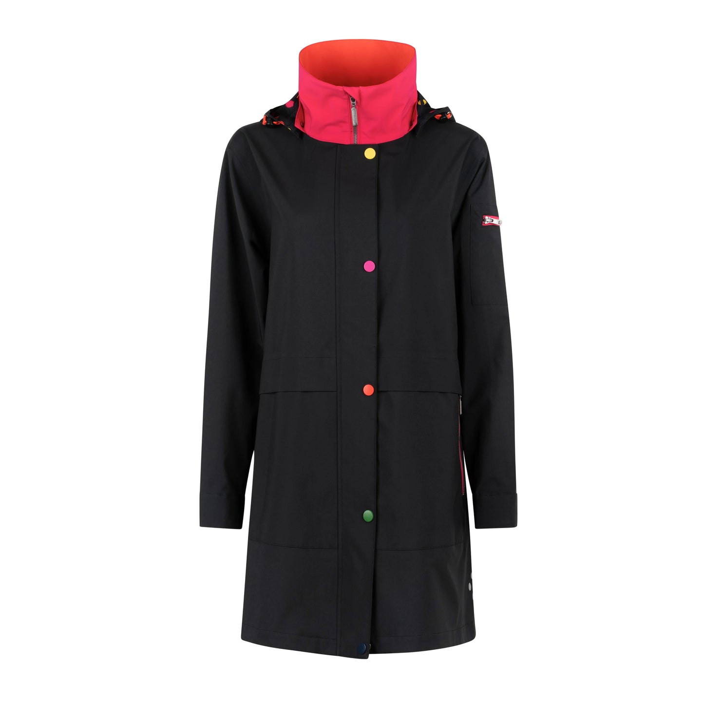 Regn Hailey Black Raincoat