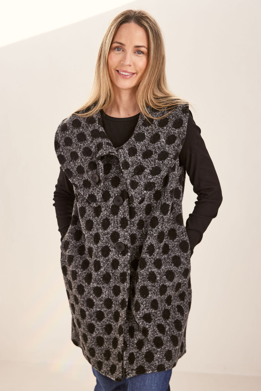 See Saw Spotty Wool Vest