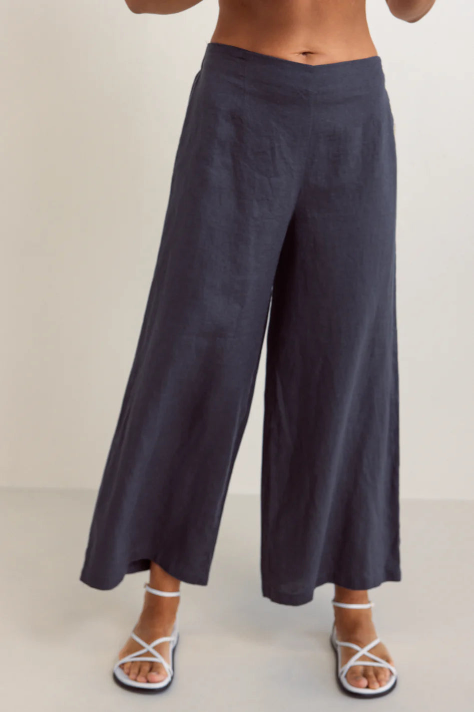 See Saw Linen Palazzo Trousers