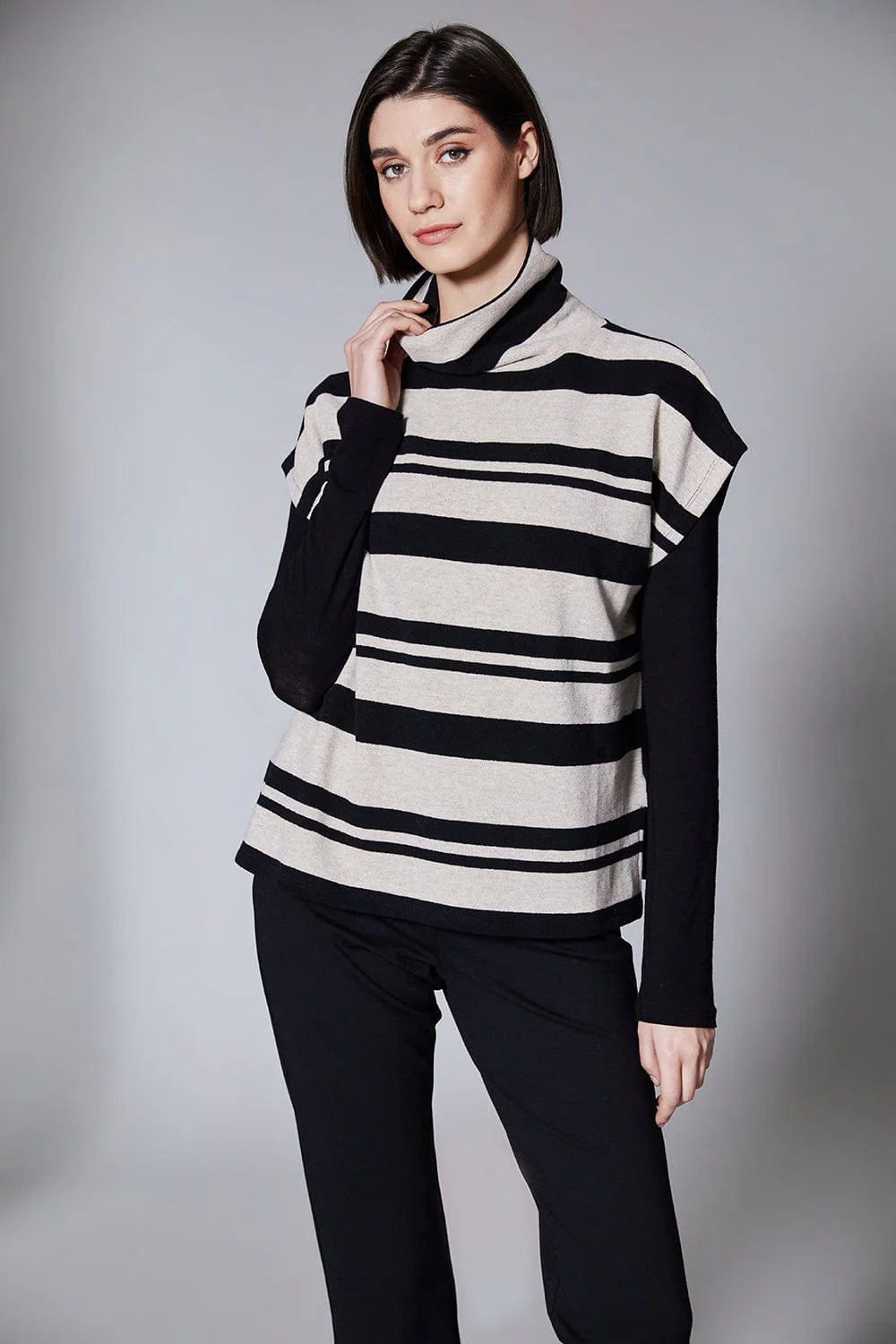 Peruzzi Sleeveless Stripe Top