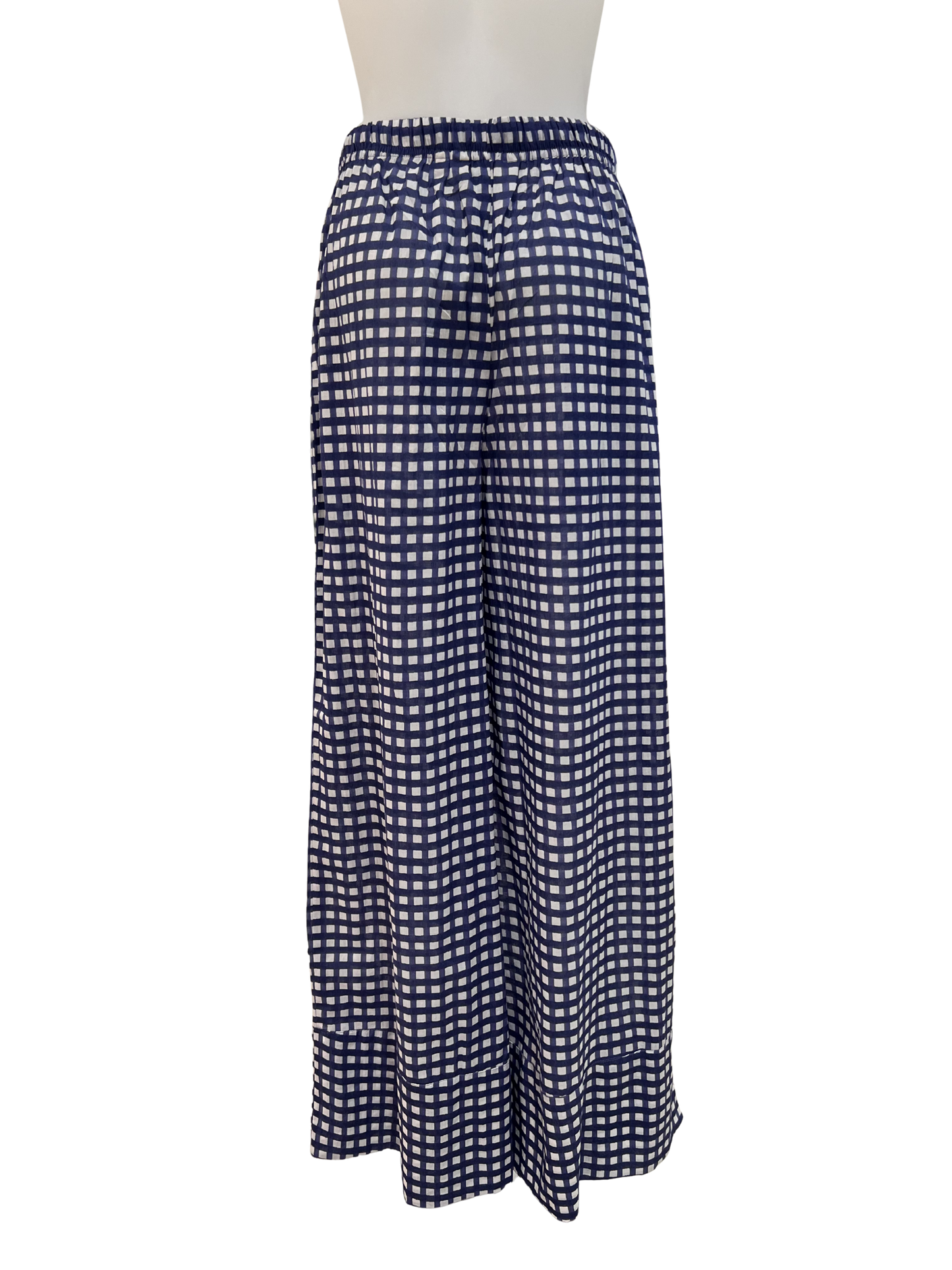 Palme O/S Navy Check Trousers