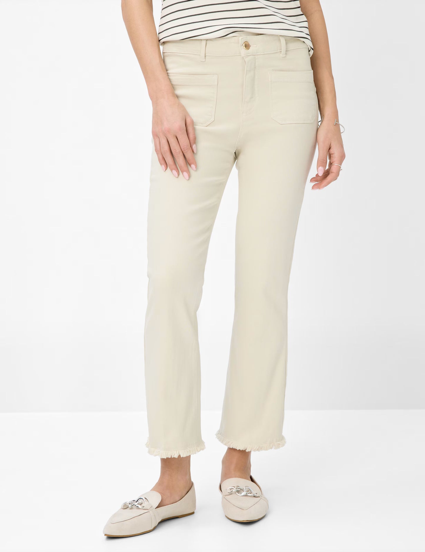 Brax Ana S Cream Denim Trousers