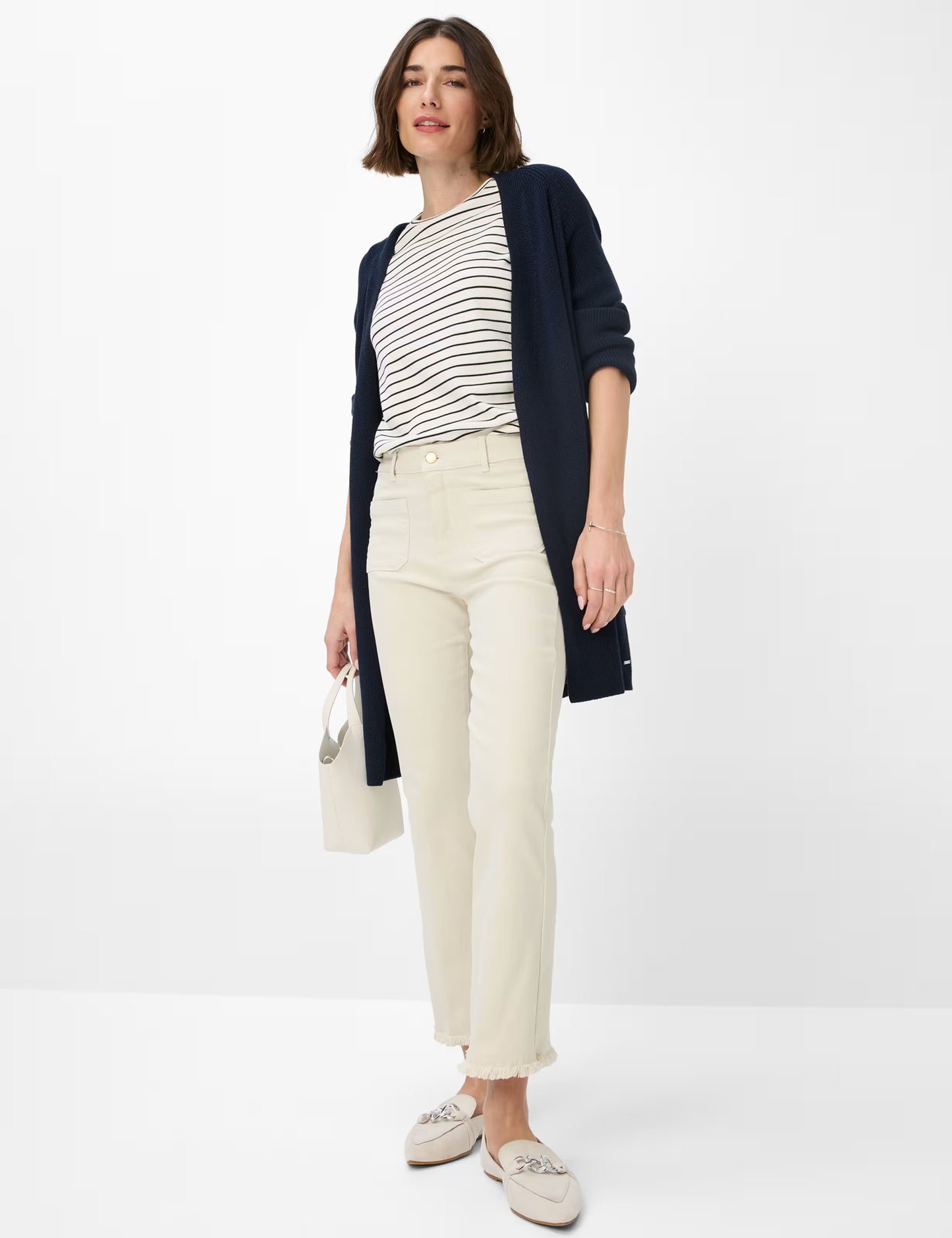 Brax Ana S Cream Denim Trousers