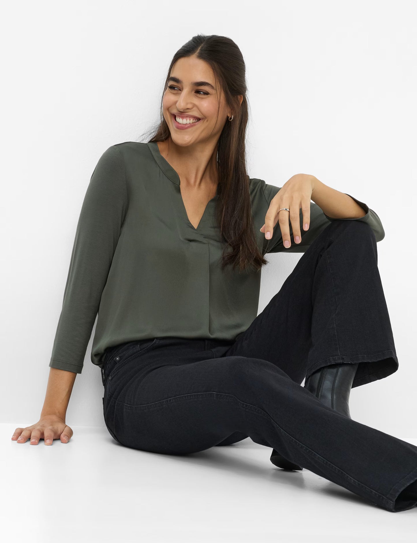 Brax Mary Black Vintage Stretch Trousers