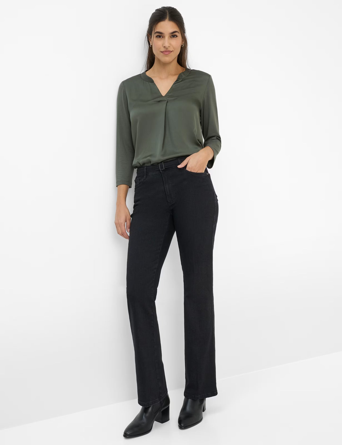 Brax Mary Black Vintage Stretch Trousers