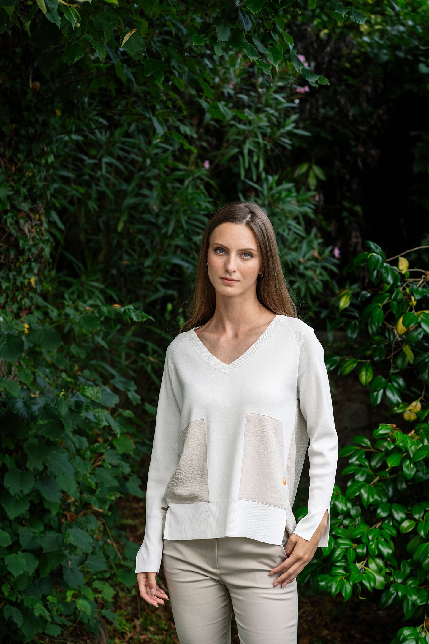 Hongo Sweater with Textured Pockets
