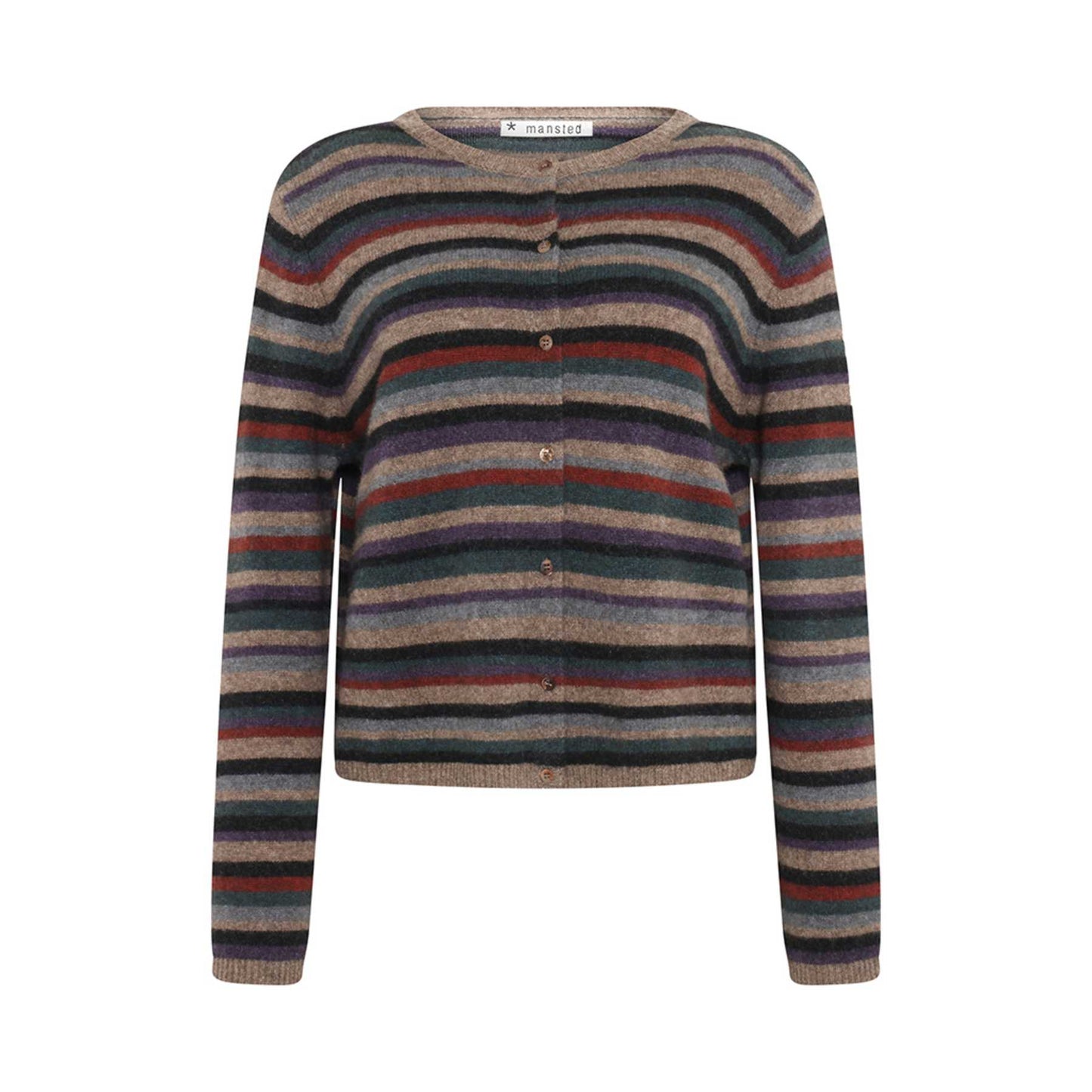 Mansted Zemma Mushroom Yak Wool Cardigan