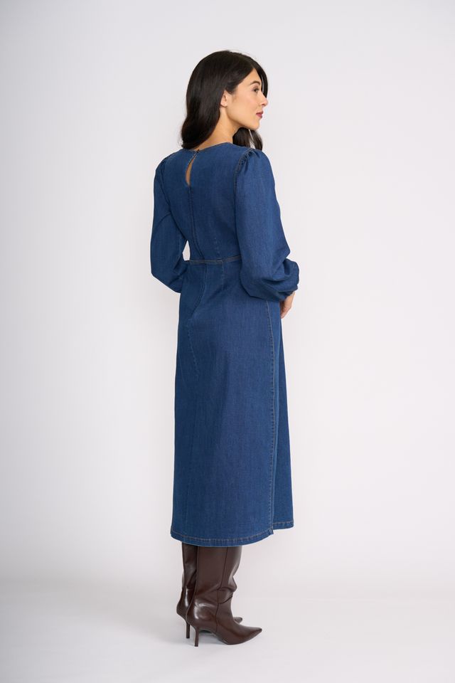Foil Blue Lady Dress