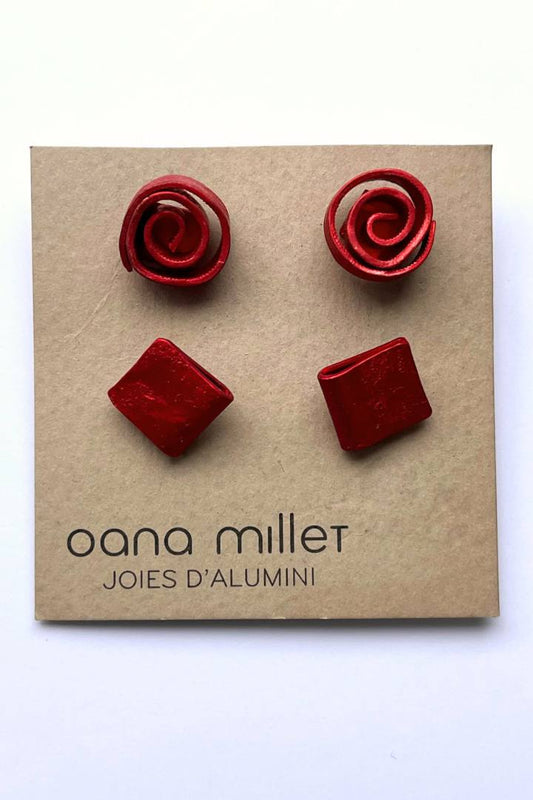 Oana Millet Red Earrings