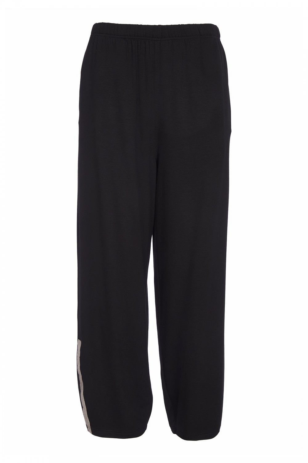 ORA Wide Leg Trousers with Taupe Detail
