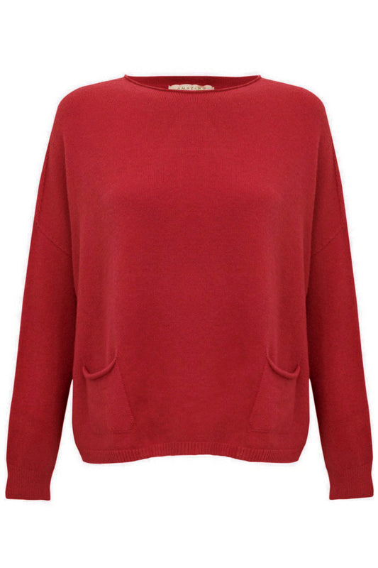 Amazing Woman Berry Red Rouge Jodie Top