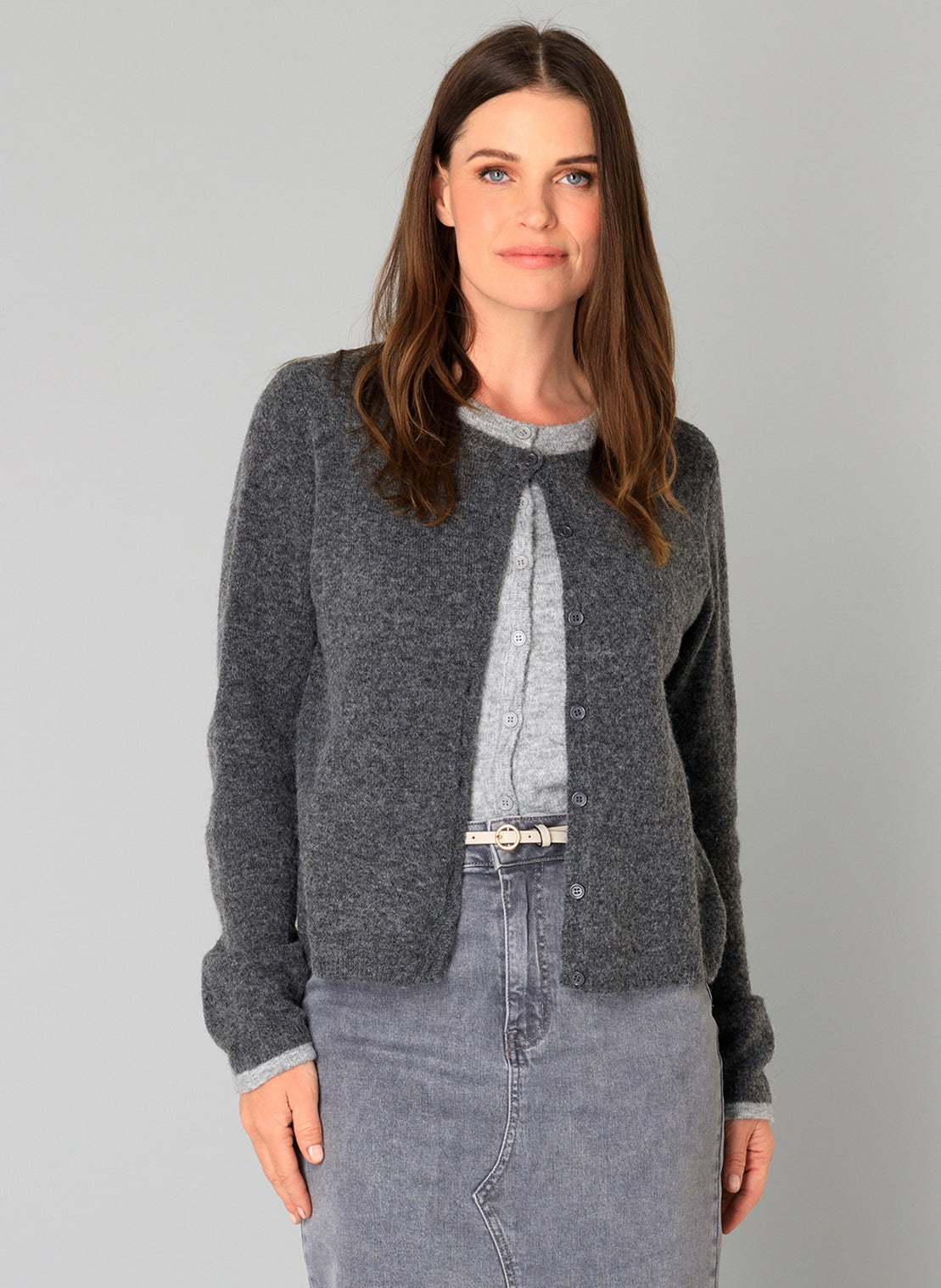 Yest Brandi Grey Cardigan