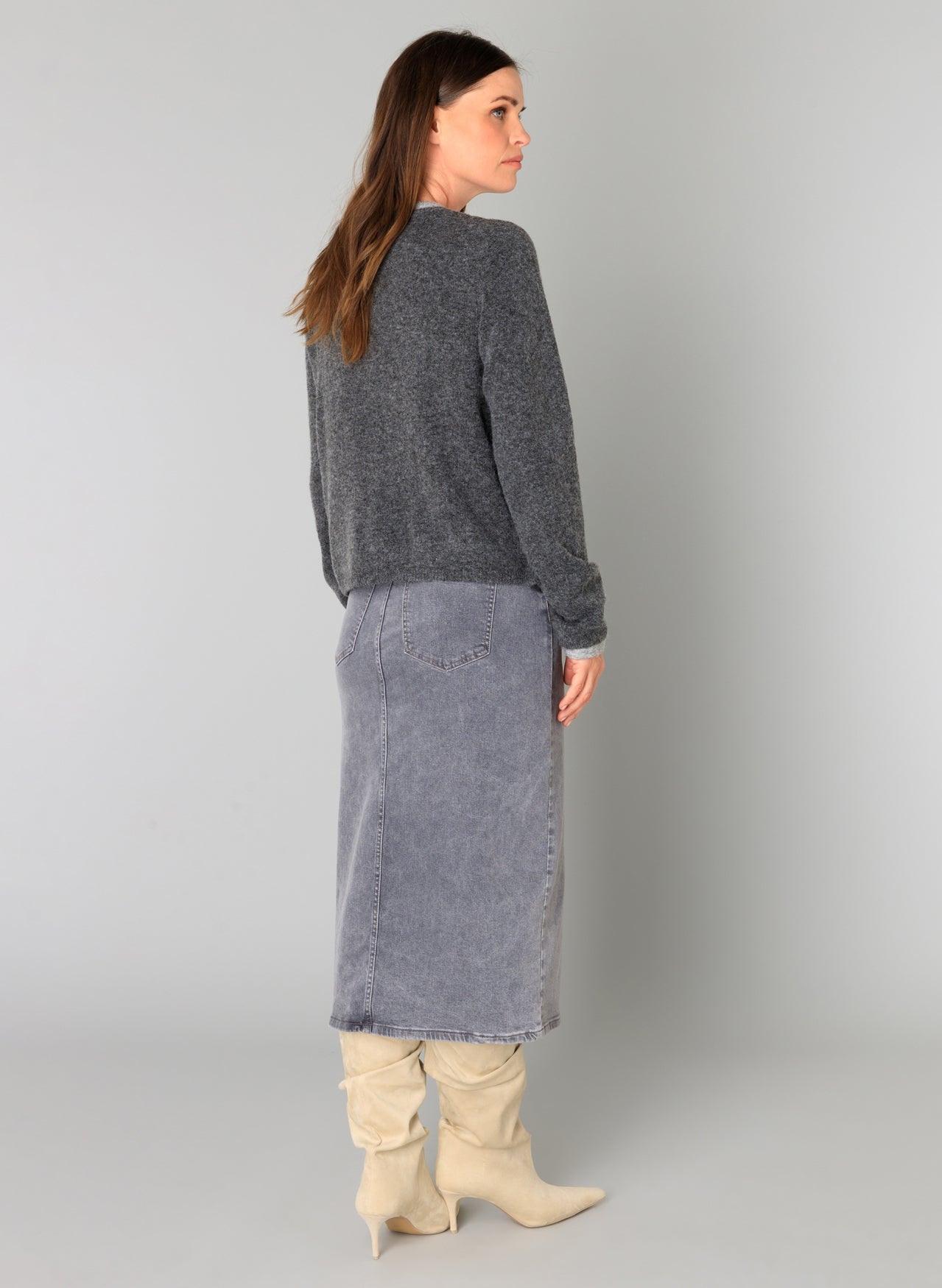 Yest Brandi Grey Cardigan