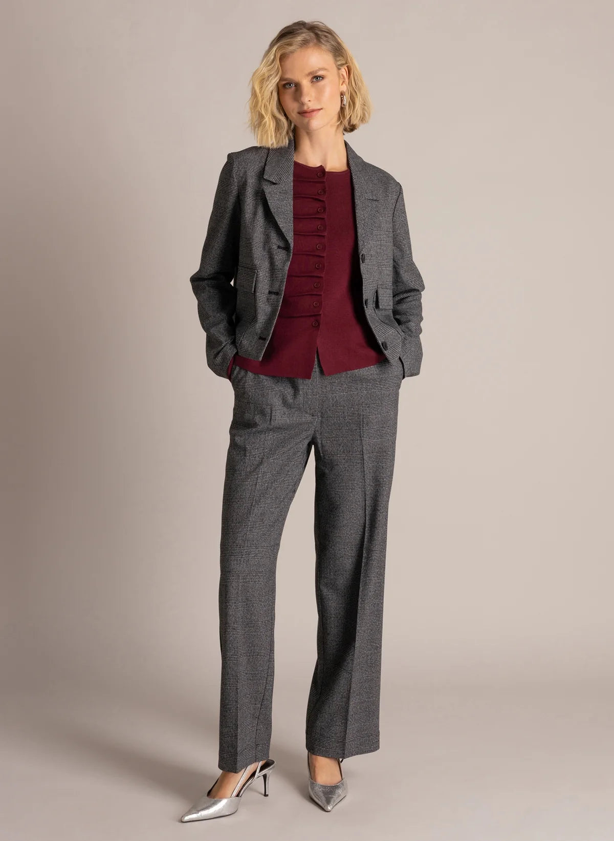 Yest Stella Check Blazer