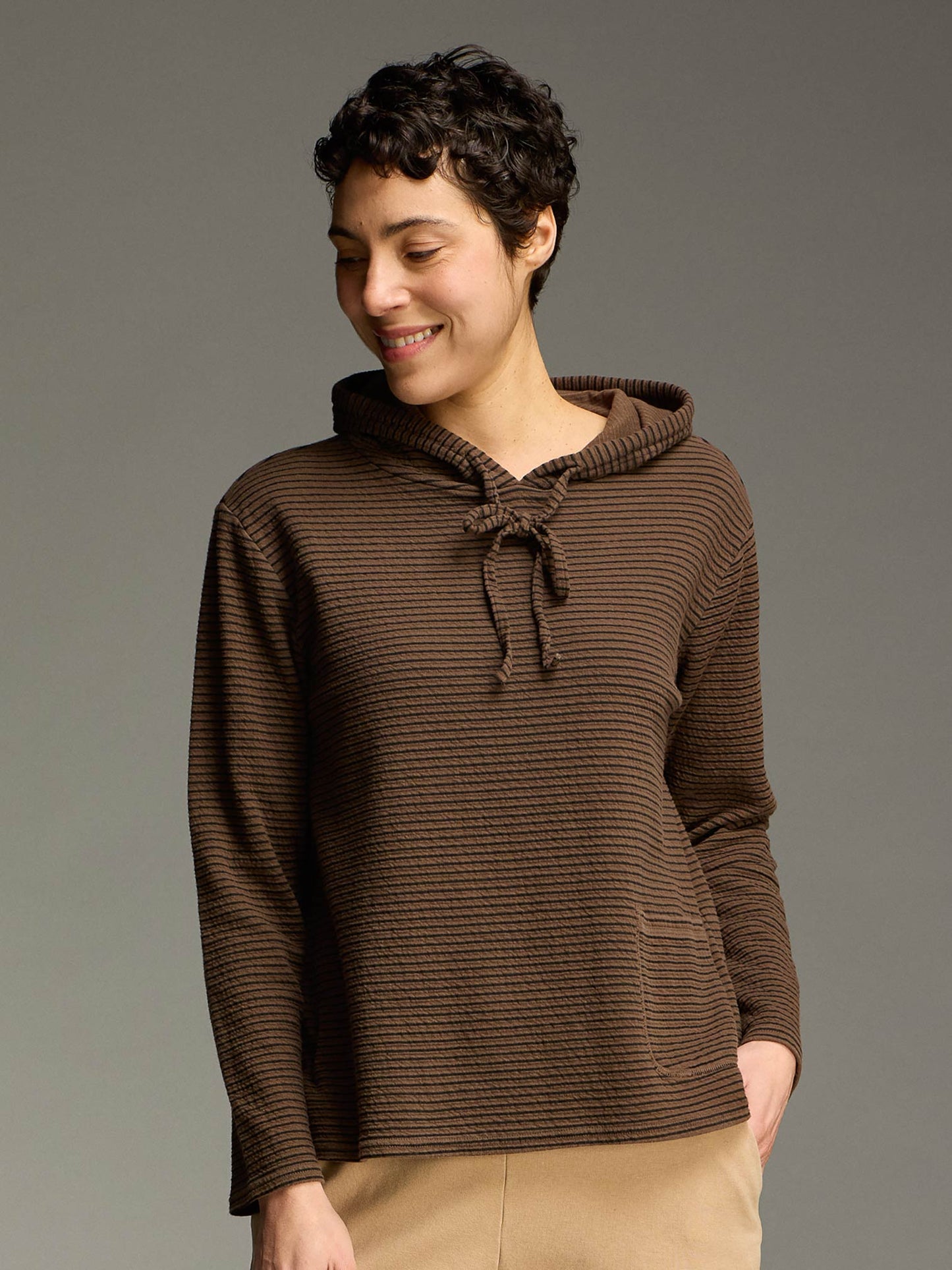 Cut Loose A-Line Stripe Hoodie