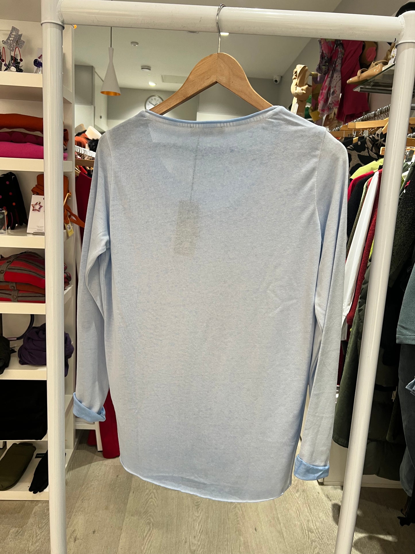 Smith & Soul Basic Ice Blue Knit Top